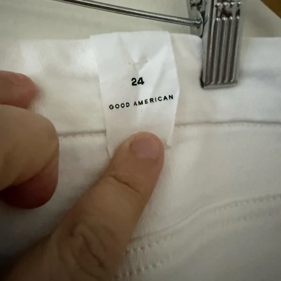 Good American Curve White Straight Jeans . Size 24 - Picture 7 of 12